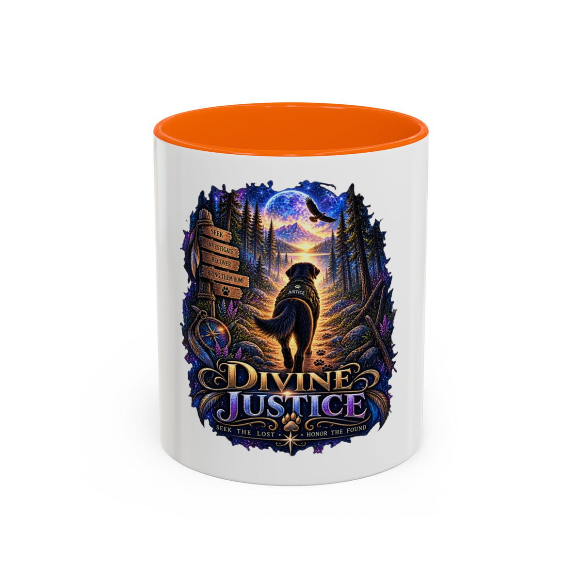 Divine Justice Coffee Mug — Search Dog Support 11/15oz Accent Mug