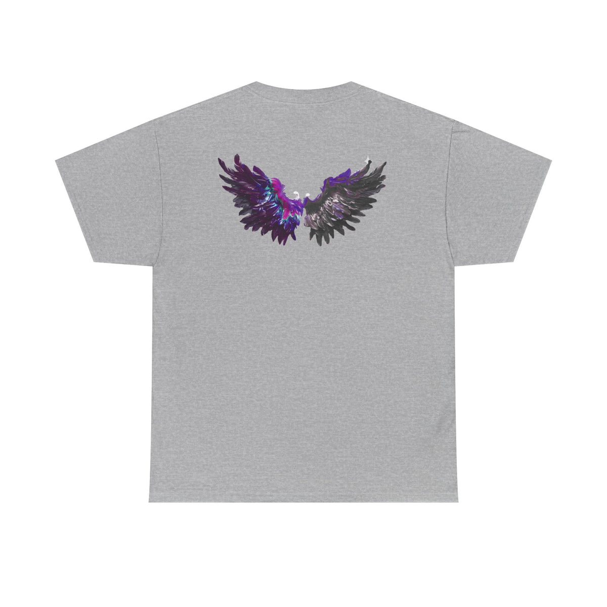 Free Spirit Tee — Purple Galaxy Wings Graphic T-Shirt