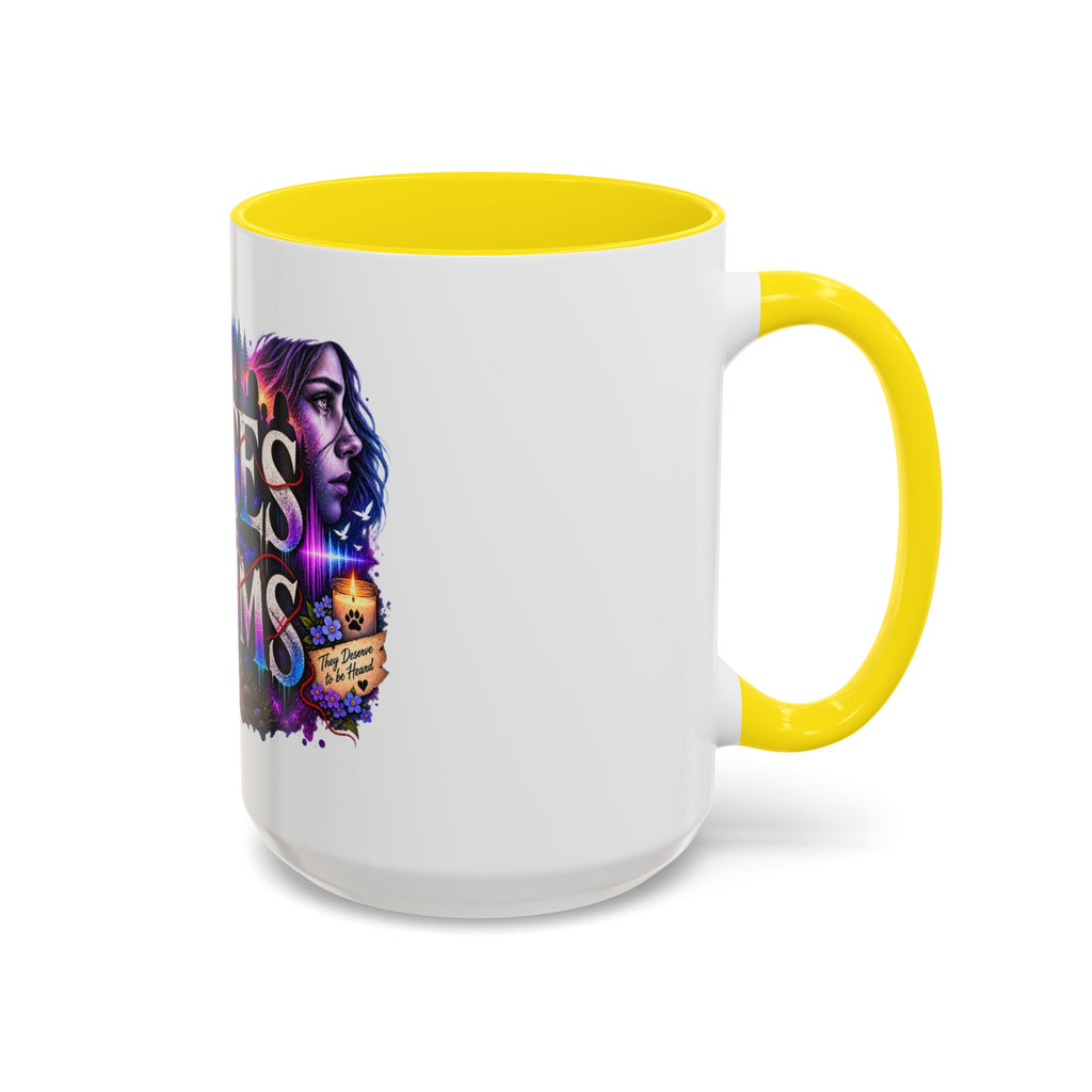 Voices for Victims Accent Coffee Mug – Advocacy & Support Ceramic Mug (11/15oz)
