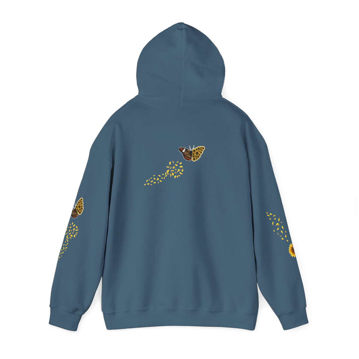 Sunflower Kitten Hoodie | Cute Cat, Sunflower Sleeve Design