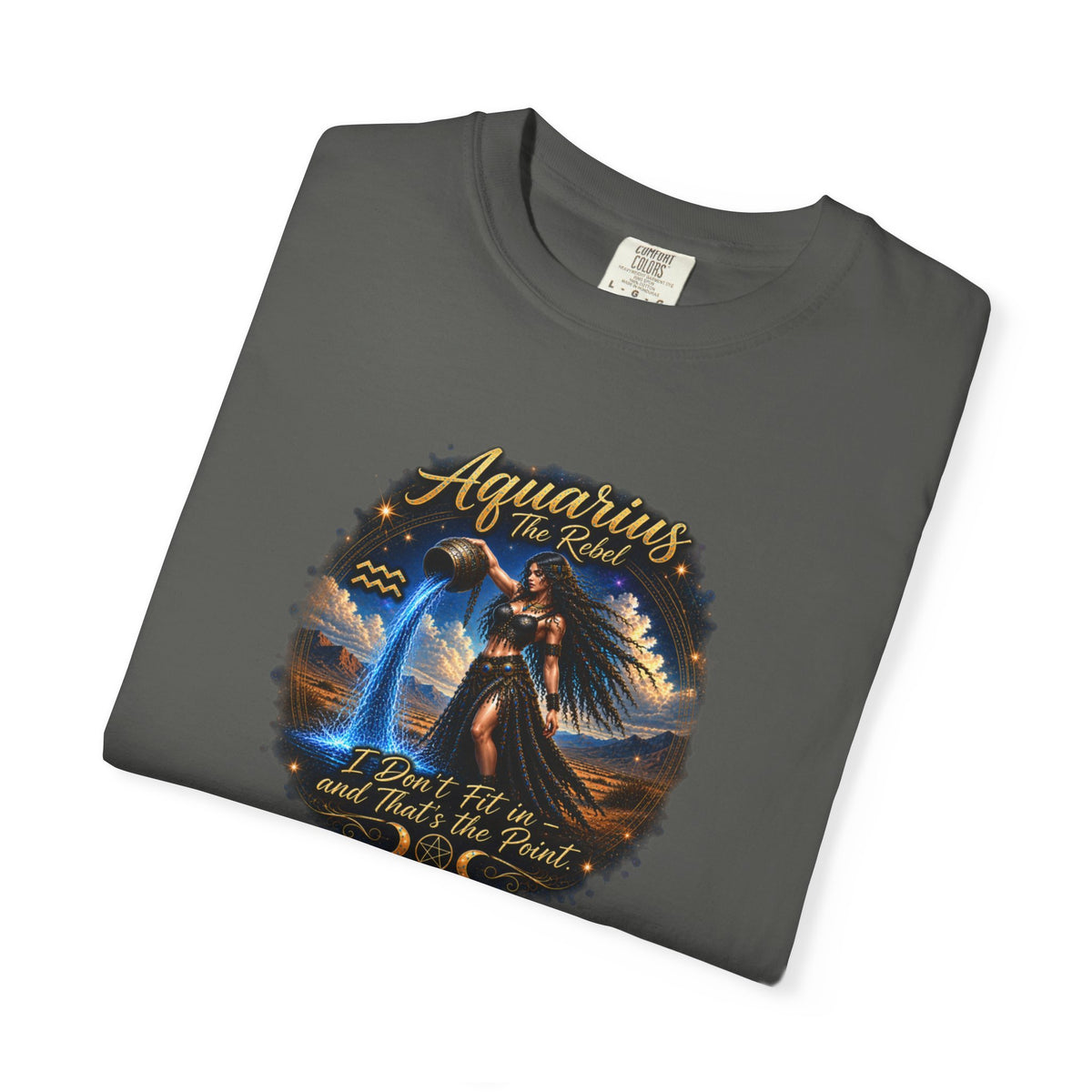 Aquarius "The Rebel" Zodiac T-Shirt – Water Bearer Astrology Tee Zodiac Sign