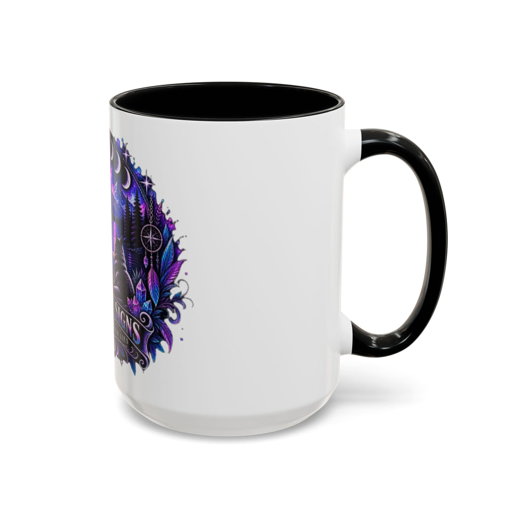 Mystic Moon Coffee Mug — "Trust the Signs" Night Sky Design