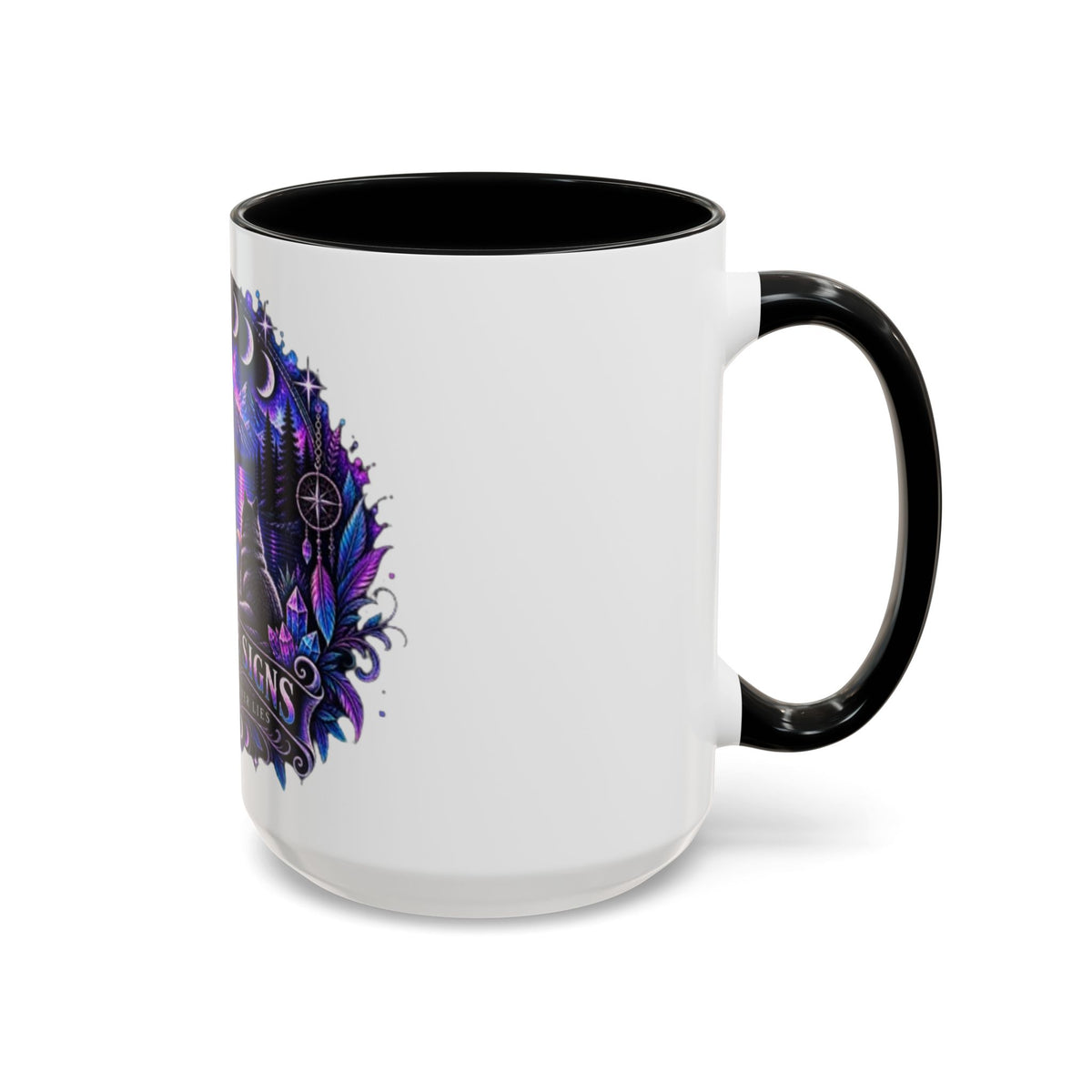 Mystic Moon Coffee Mug — "Trust the Signs" Night Sky Design
