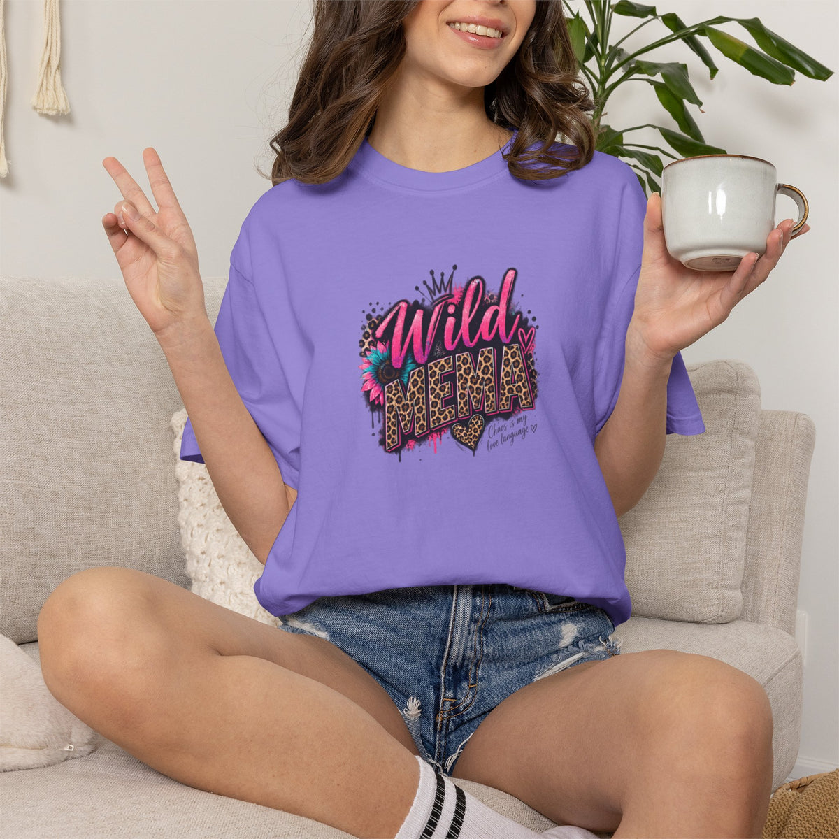 Wild MEMA Leopard Graphic T-Shirt