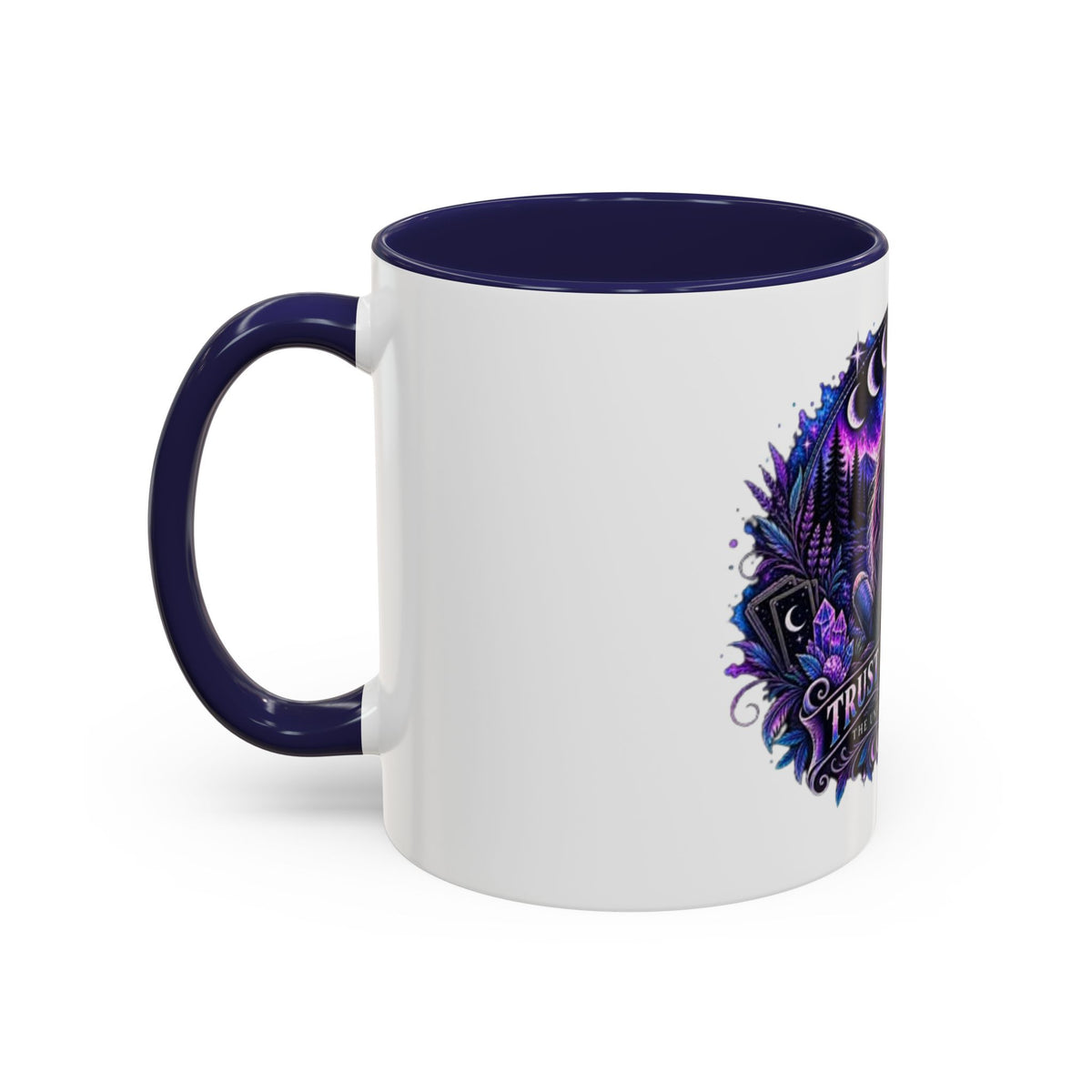 Mystic Moon Coffee Mug — "Trust the Signs" Night Sky Design