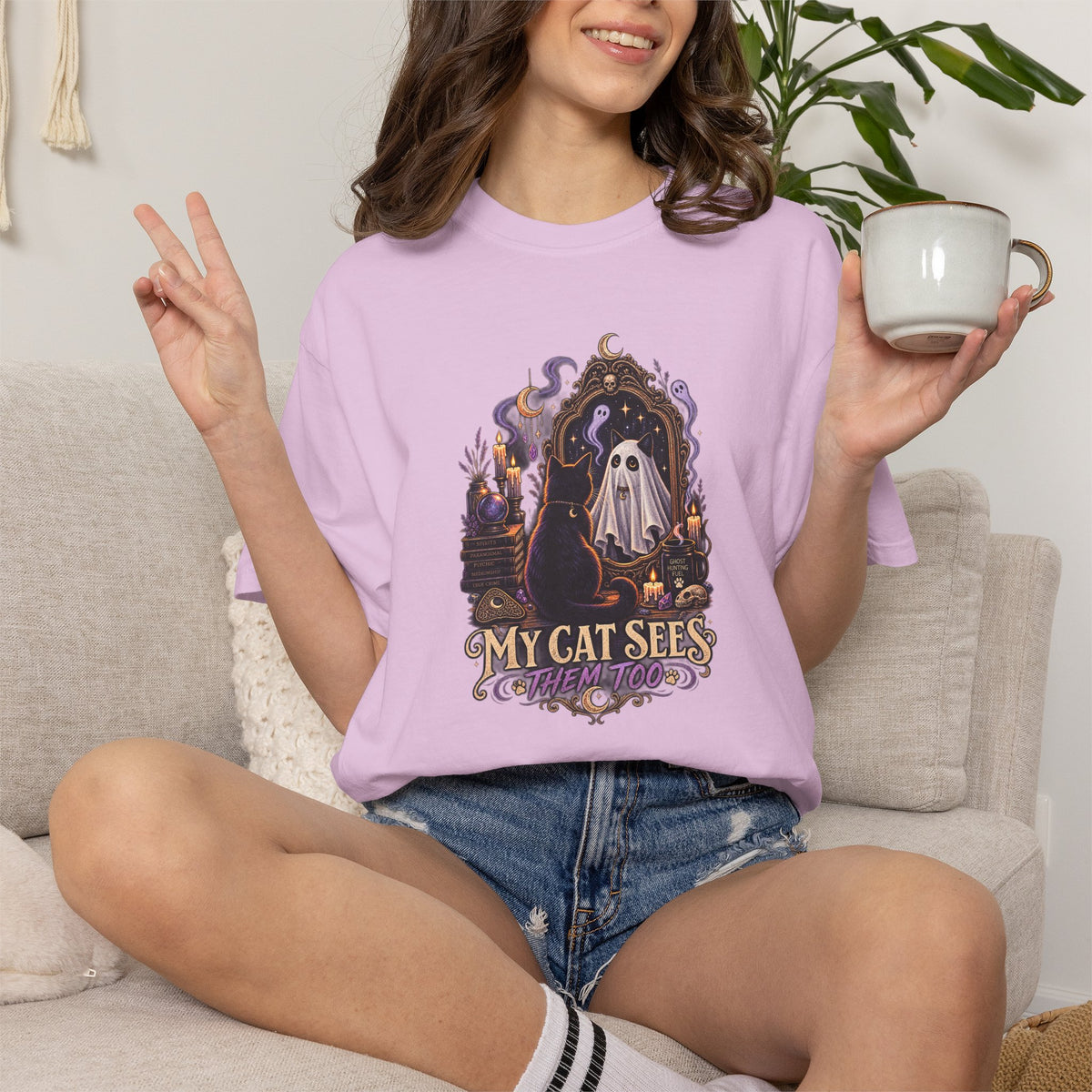 My Cat Sees Ghosts T-Shirt