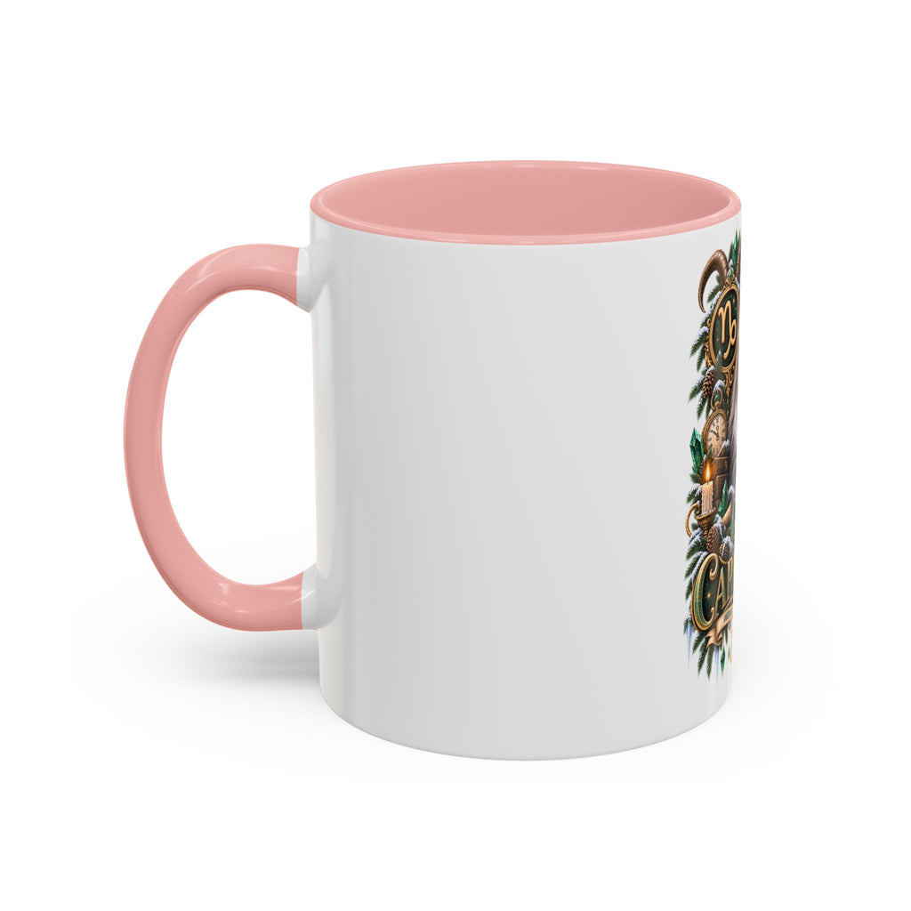 Capricorn Norwegian Forest Zodiac Cat Accent Coffee Mug – Astrology Cat Gift (11/15 oz)
