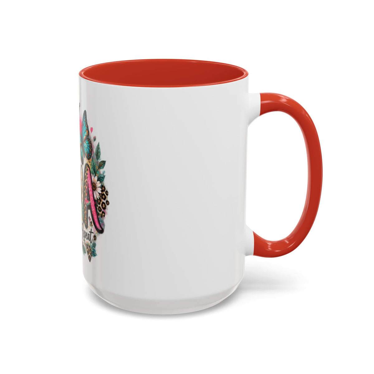 Mema Floral Accent Coffee Mug – 'Mema' Crown, Butterflies & Sunshine Design (11/15 oz)