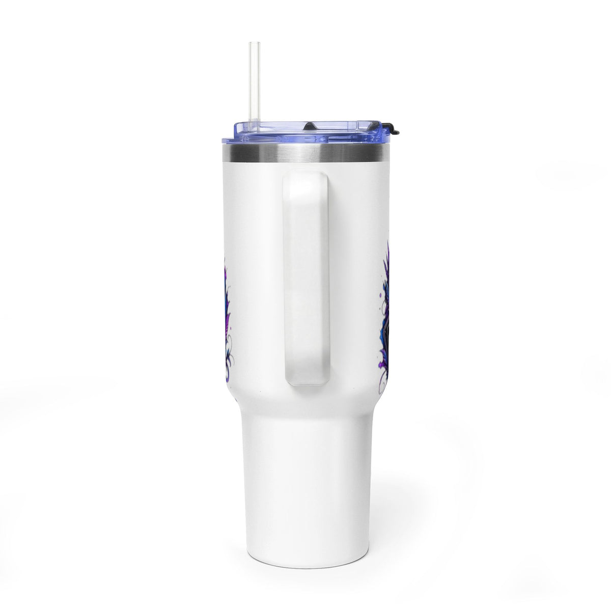 40oz Vacuum Tumbler – 'Trust the Signs' Moonlit Forest Design