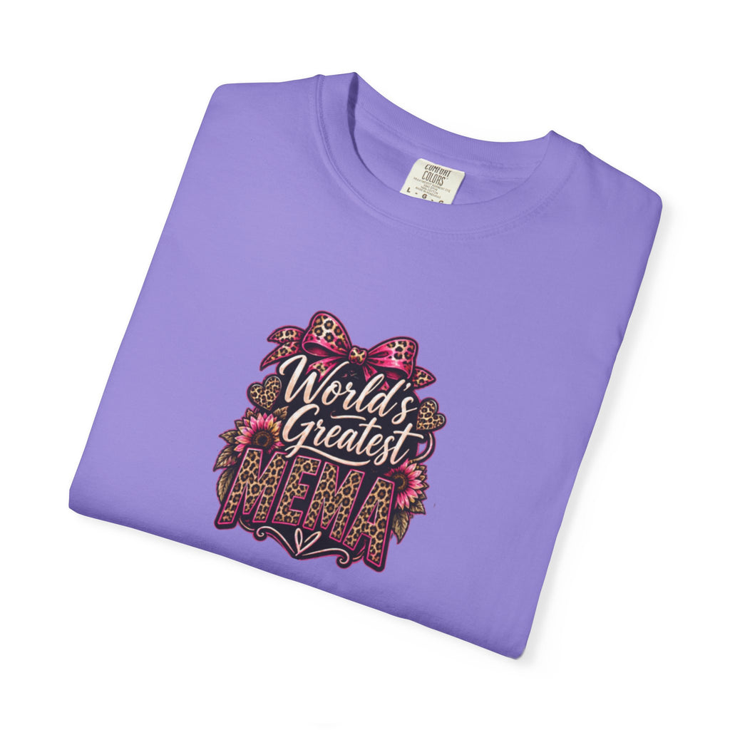 T-Shirt — "World's Greatest Mama" Floral Graphic Tee