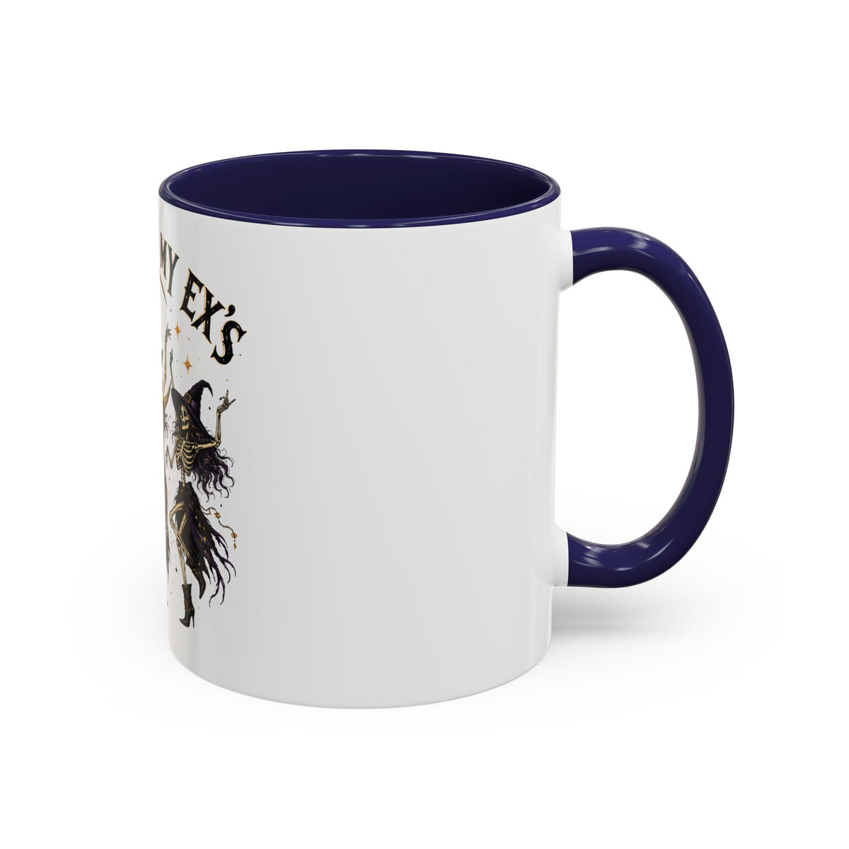 Hexes on My Ex's Witch Coffee Mug — Funny Halloween Accent Mug (11/15oz)