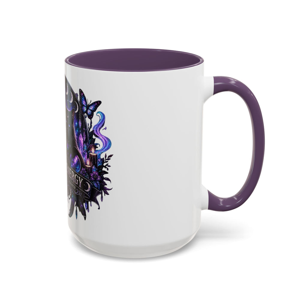 Own Your Energy Black Cat Coffee Mug – Spiritual Moon Phase Tea Cup