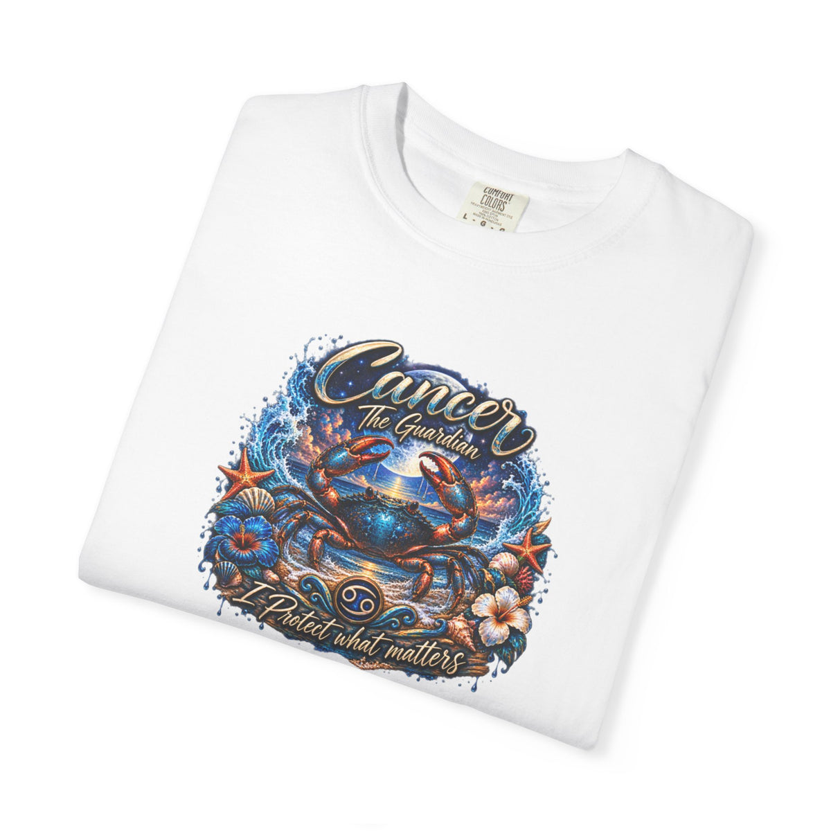Cancer The Guardian Zodiac Tee- Born Devoted