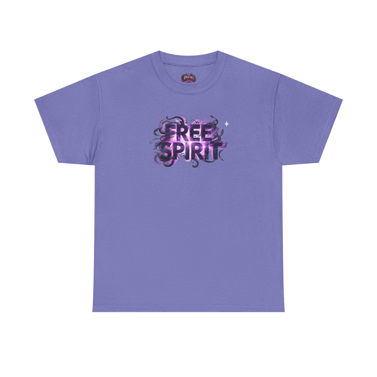 Free Spirit Tee — Purple Galaxy Wings Graphic T-Shirt