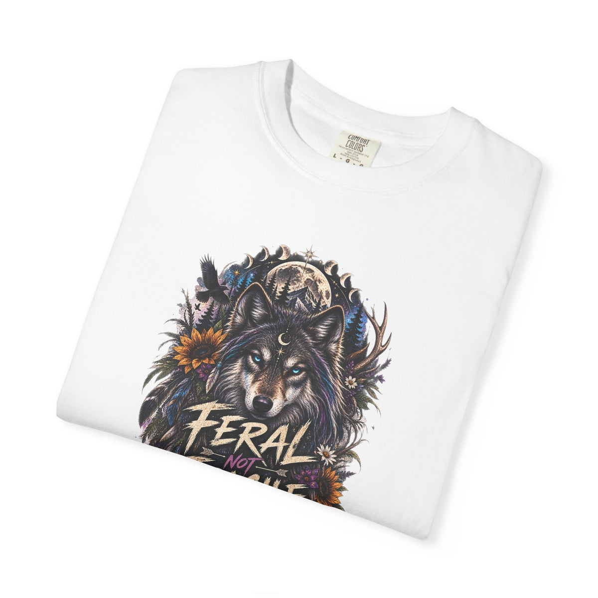 Feral Fragile Wolf T-Shirt — Vintage Wildlife Graphic Tee
