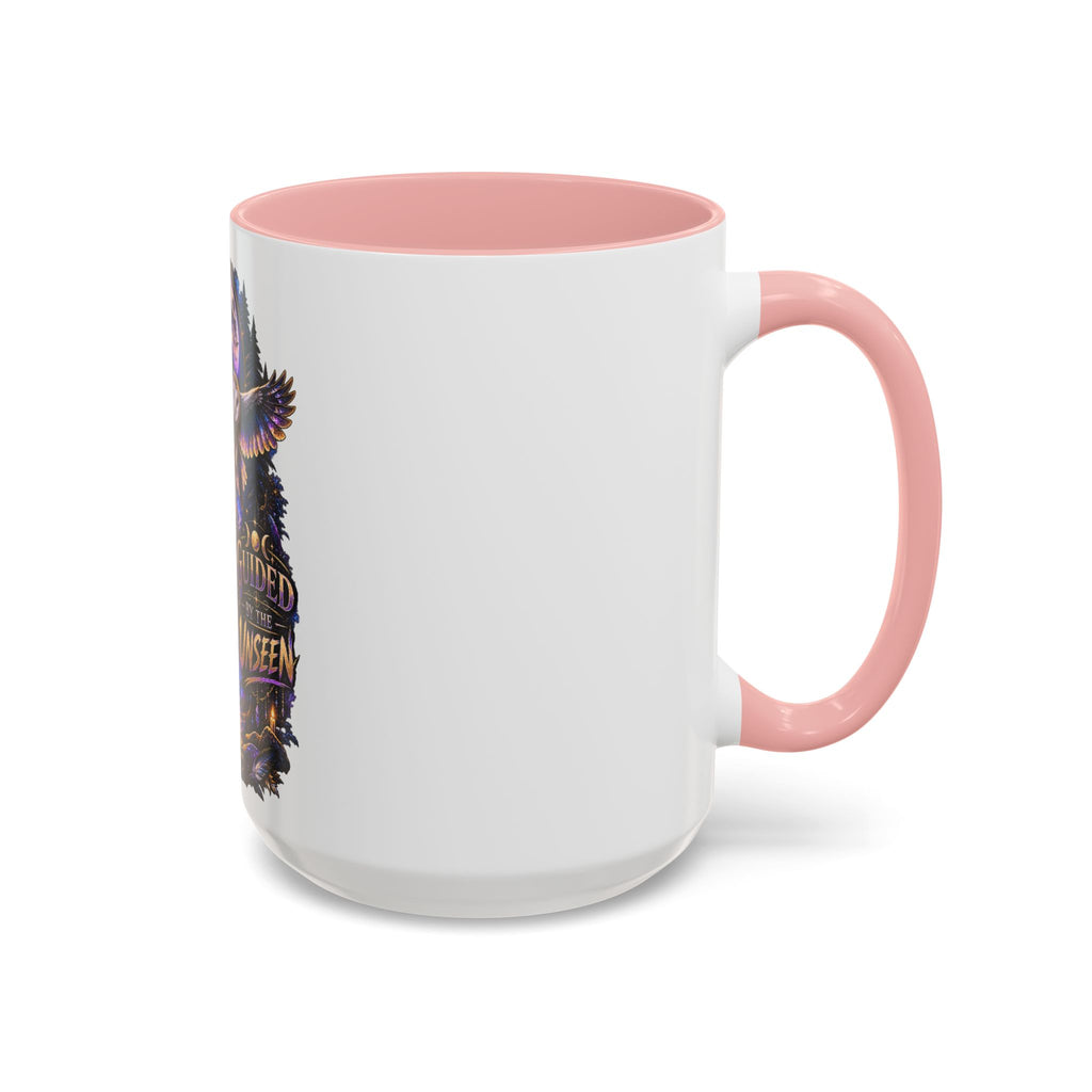 Guided by the Unseen Coffee Mug — Wolf & Owl Spirit Animal Accent Mug (11/15oz)