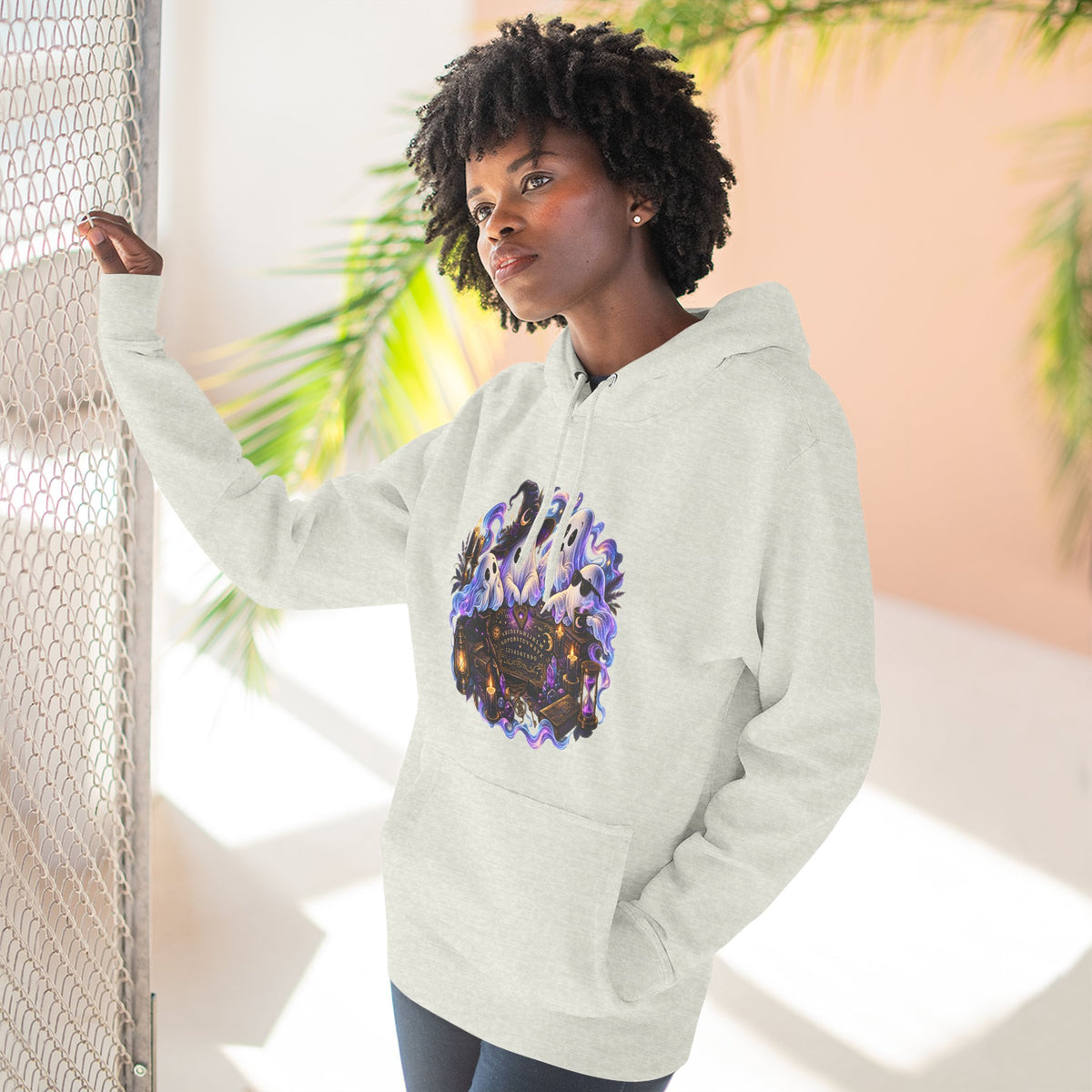 Funny Ghosts with Spirit Board Hoodie — Halloween Ghosts & Haunted Night Pullover