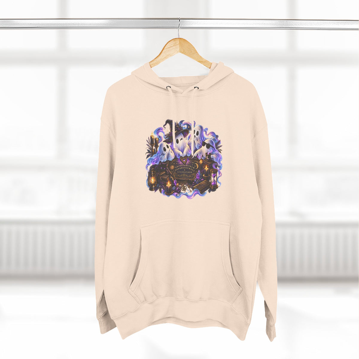 Funny Ghosts with Spirit Board Hoodie — Halloween Ghosts & Haunted Night Pullover