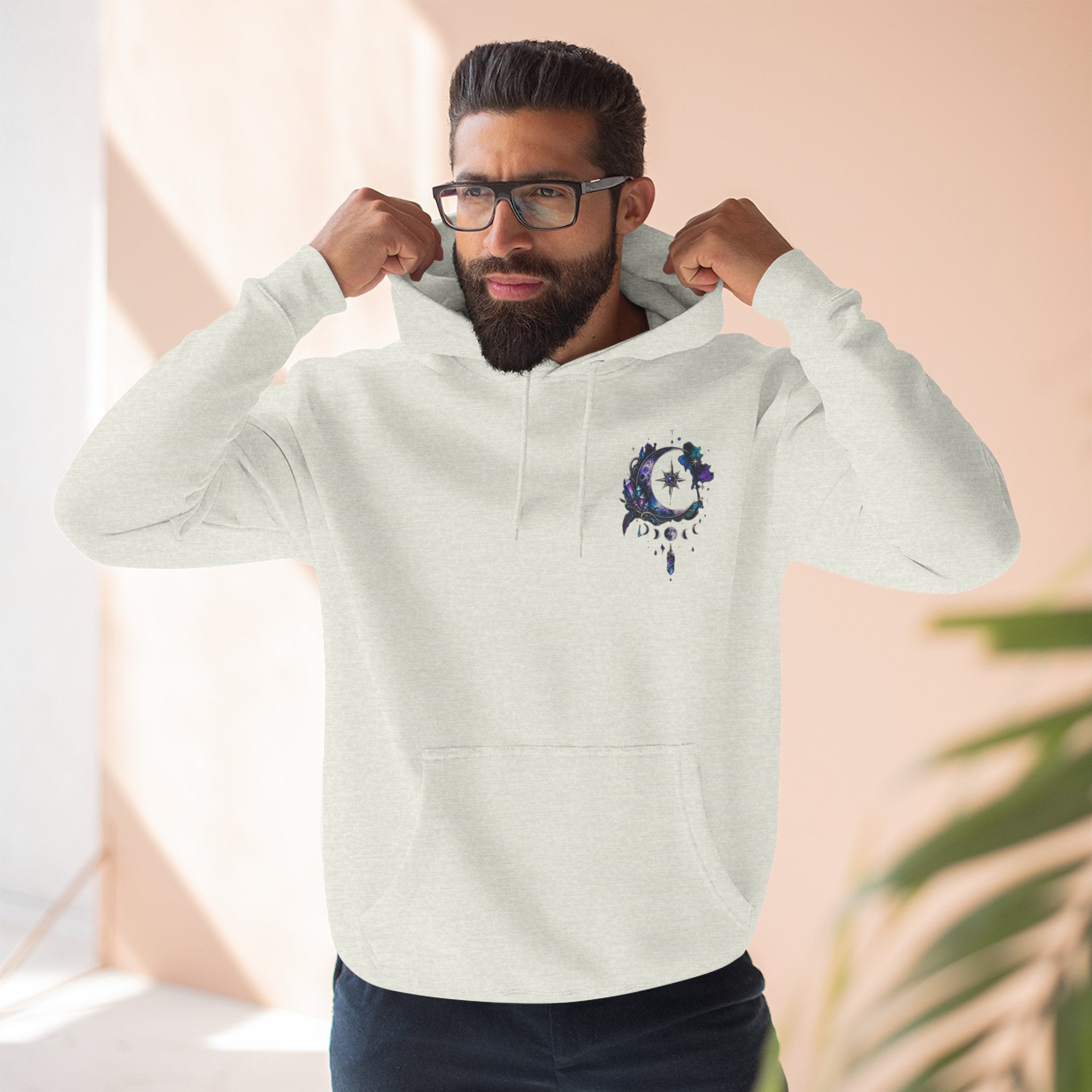 Mystic Moon Hoodie — "Trust the Signs" Celestial Fleece Pullover