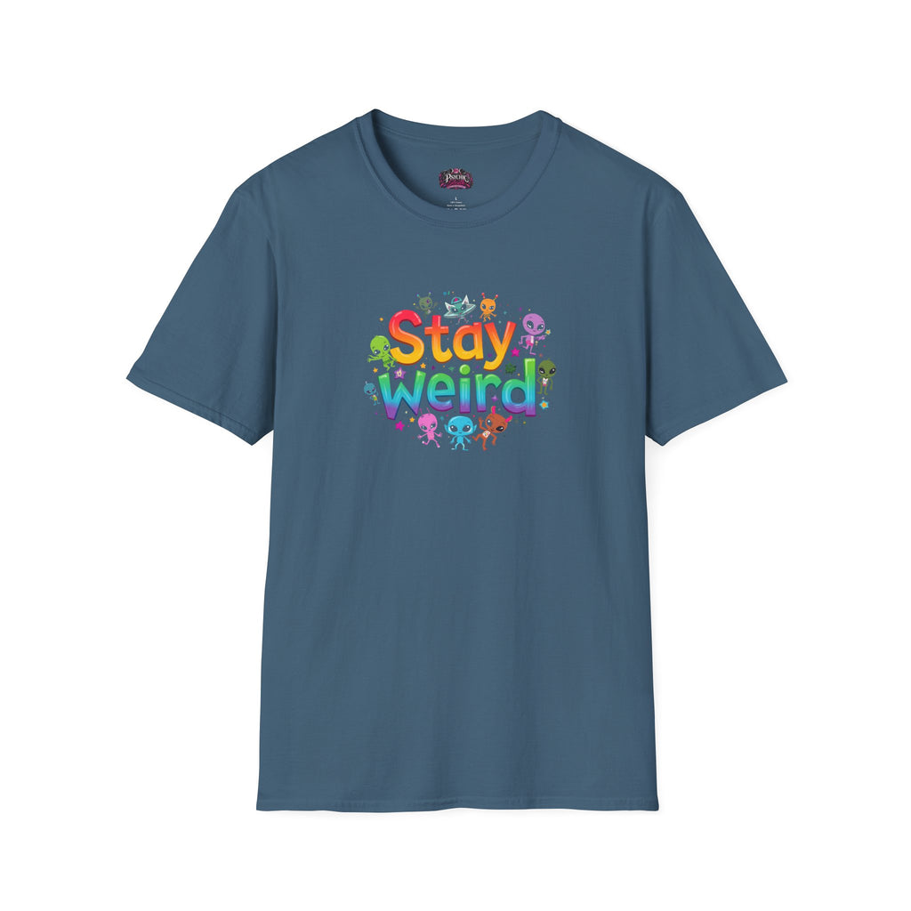 Stay Weird T-Shirt — Colorful Cute Alien Graphic Tee