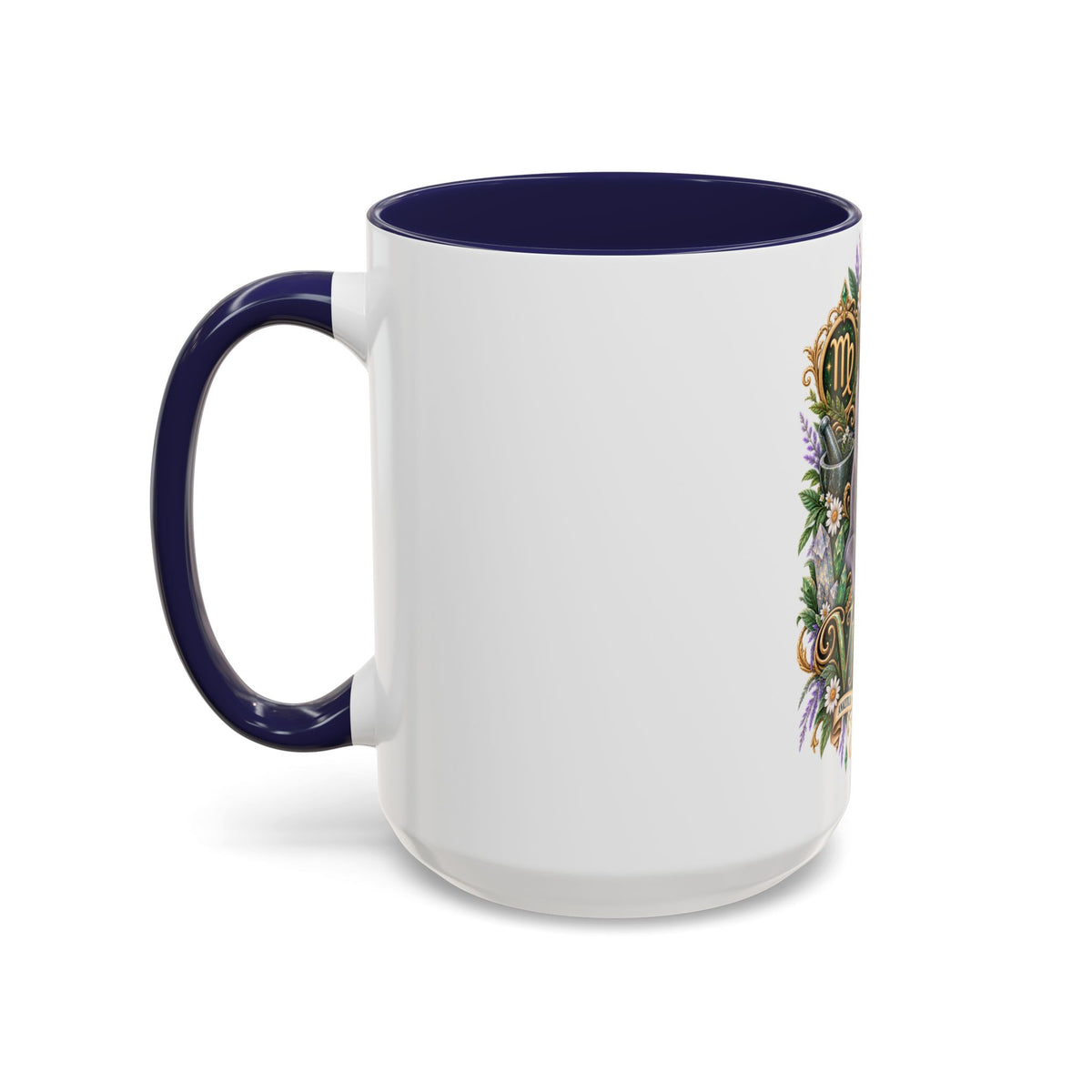 Virgo Russian Blue Cat Accent Coffee Mug — Zodiac Astrology Horoscope Gift (11/15 oz)