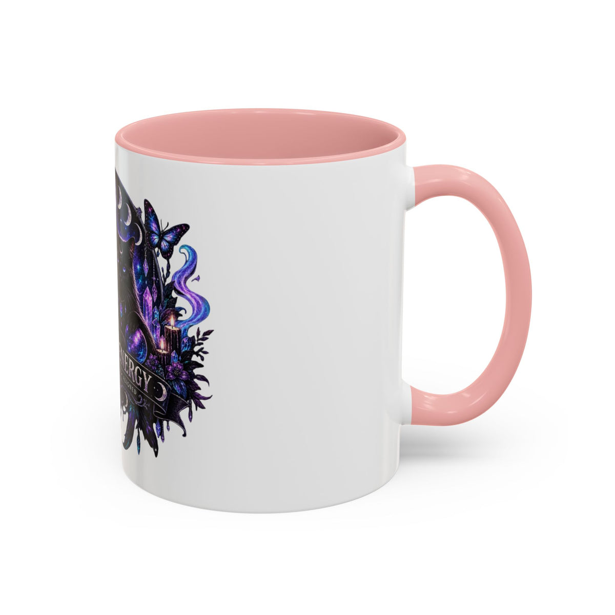 Own Your Energy Black Cat Coffee Mug – Spiritual Moon Phase Tea Cup