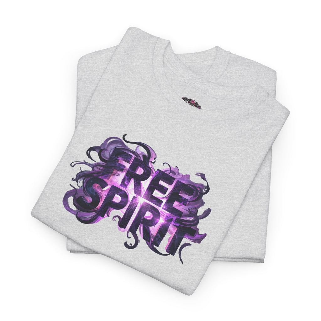Free Spirit Tee — Purple Galaxy Wings Graphic T-Shirt