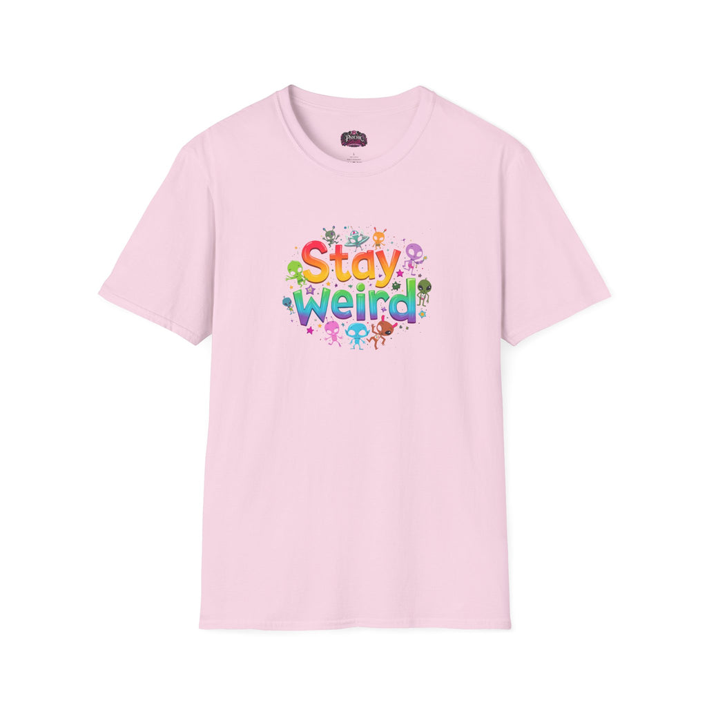 Stay Weird T-Shirt — Colorful Cute Alien Graphic Tee