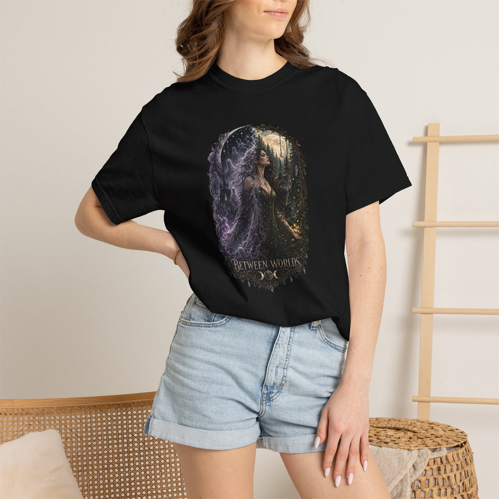 Fantasy Forest T-Shirt — "Between Worlds" Witchy Art Tee