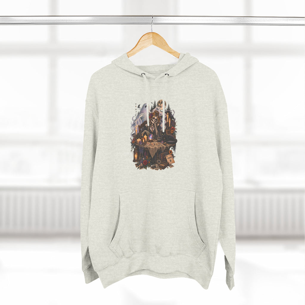 Skeleton, Cat and Ghost Tarot Seance- Paranormal Tees