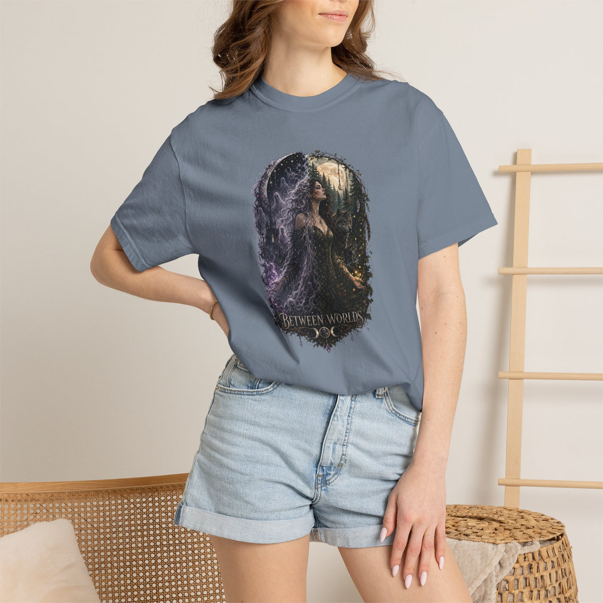 Fantasy Forest T-Shirt — "Between Worlds" Witchy Art Tee
