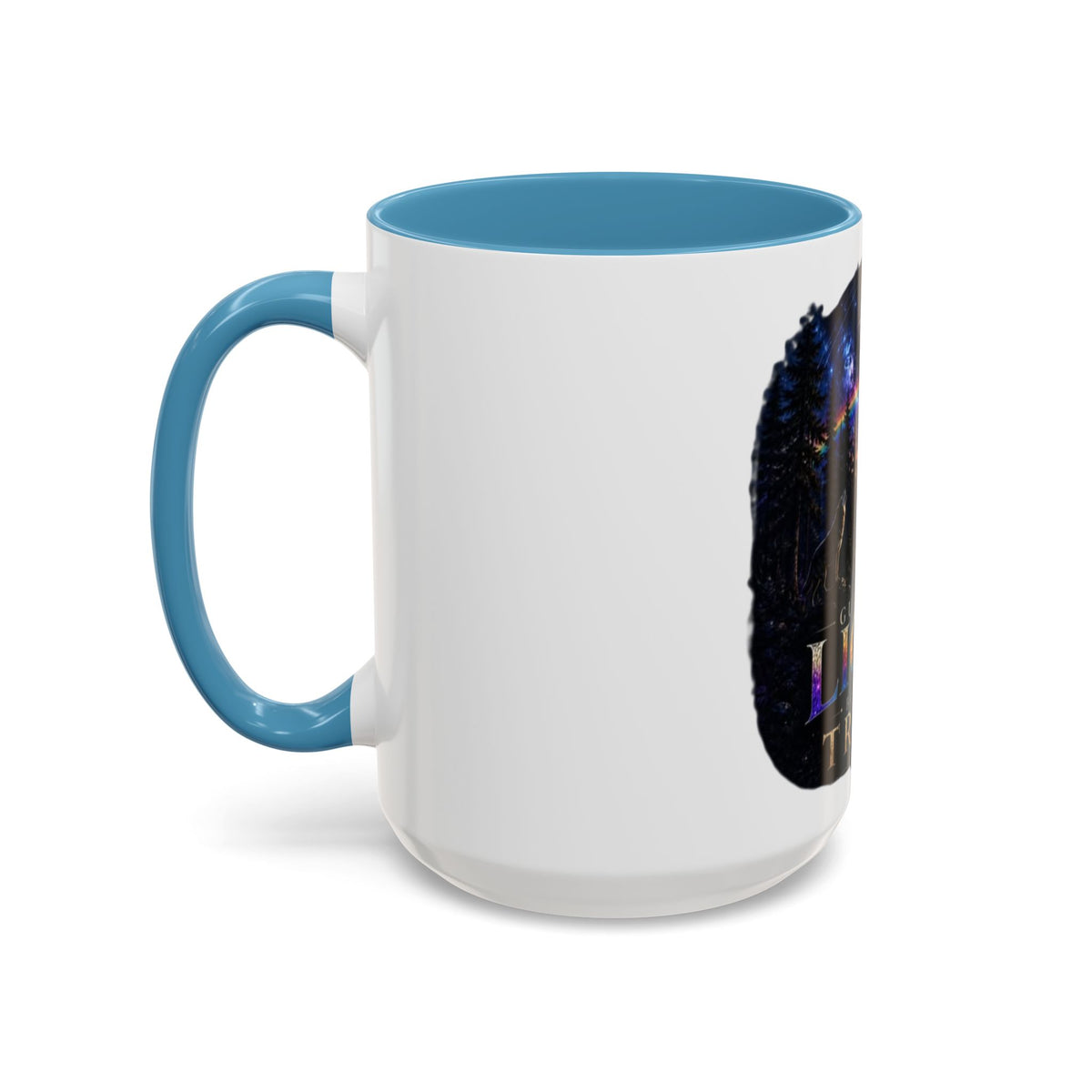 Guided by Light Coffee Mug — Inspirational Nature Moonrise Design (11/15oz) Advocacy mug