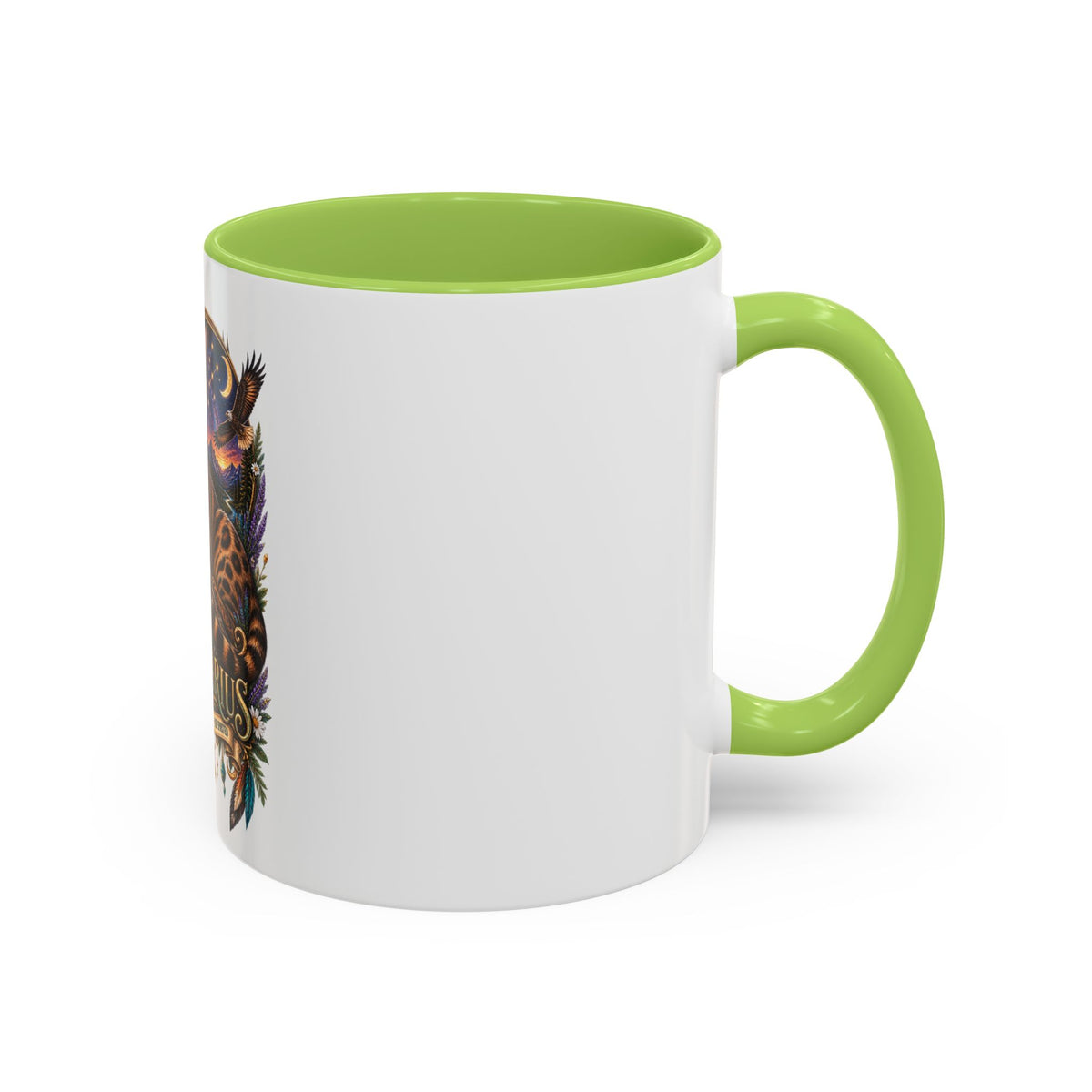 Sagittarius Bengal Cat Zodiac Coffee Mug — Cat Archer Astrology Accent Mug (11/15oz)