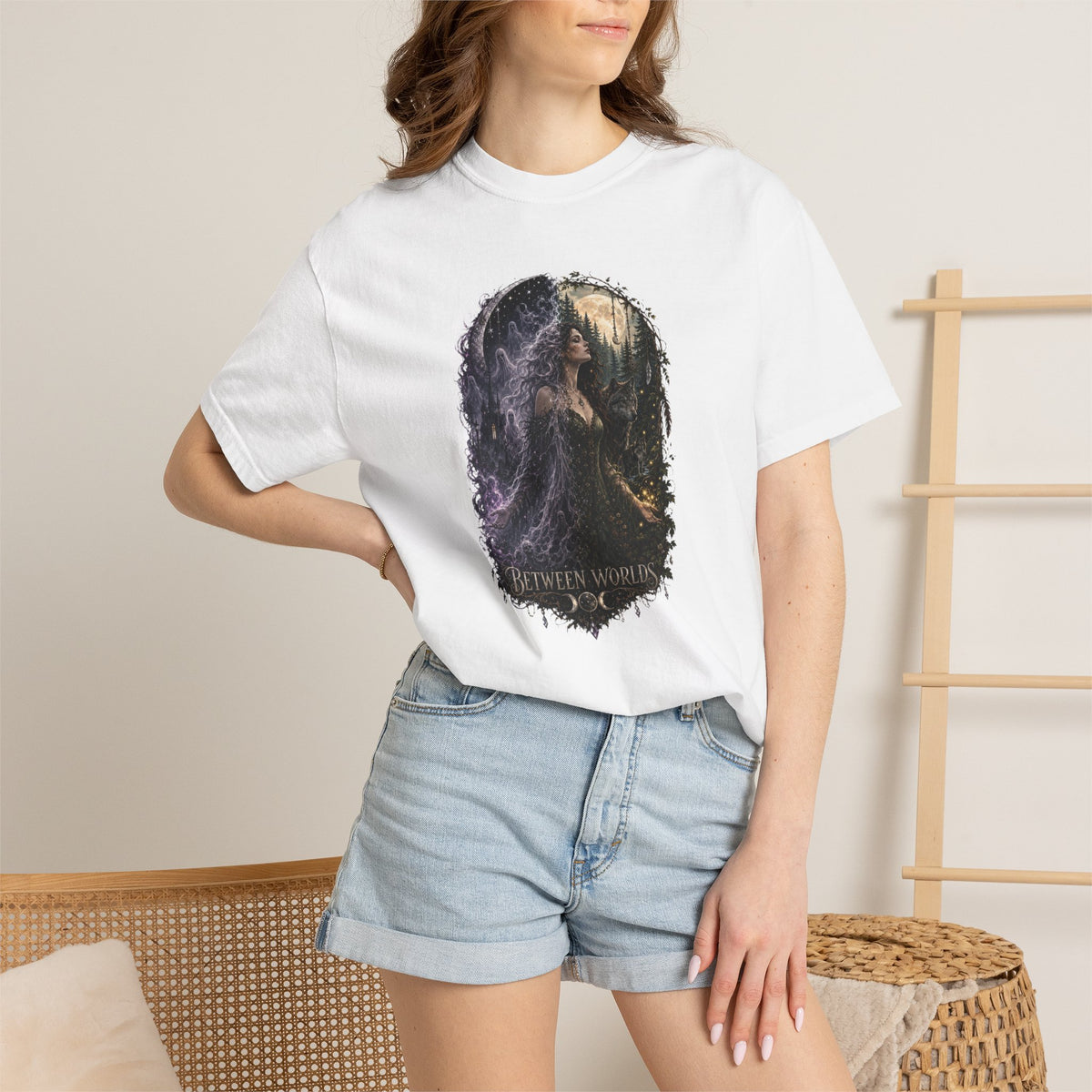 Fantasy Forest T-Shirt — "Between Worlds" Witchy Art Tee