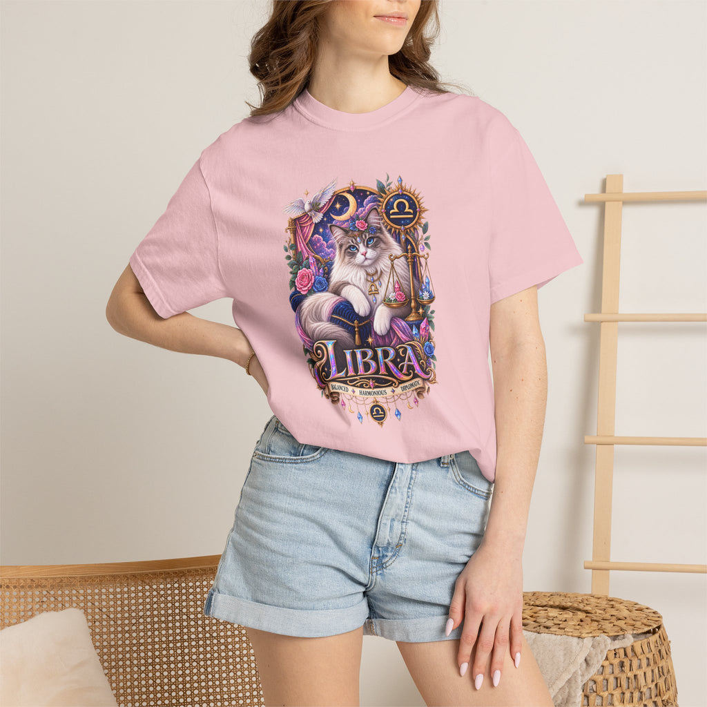 Libra Zodiac T-Shirt — Persian Celestial Scale Astrology Tee