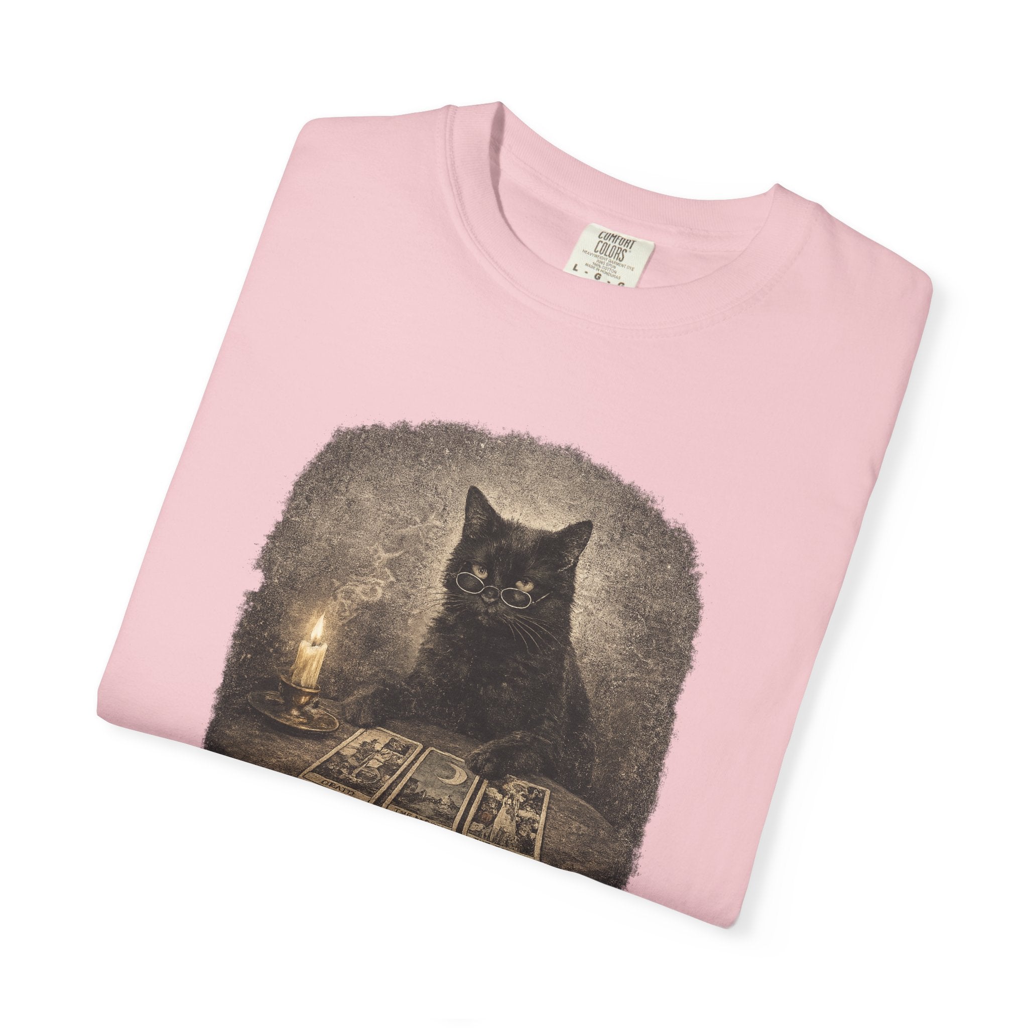Tarot Cat T-Shirt — Black Cat Fortune Teller Graphic Tee
