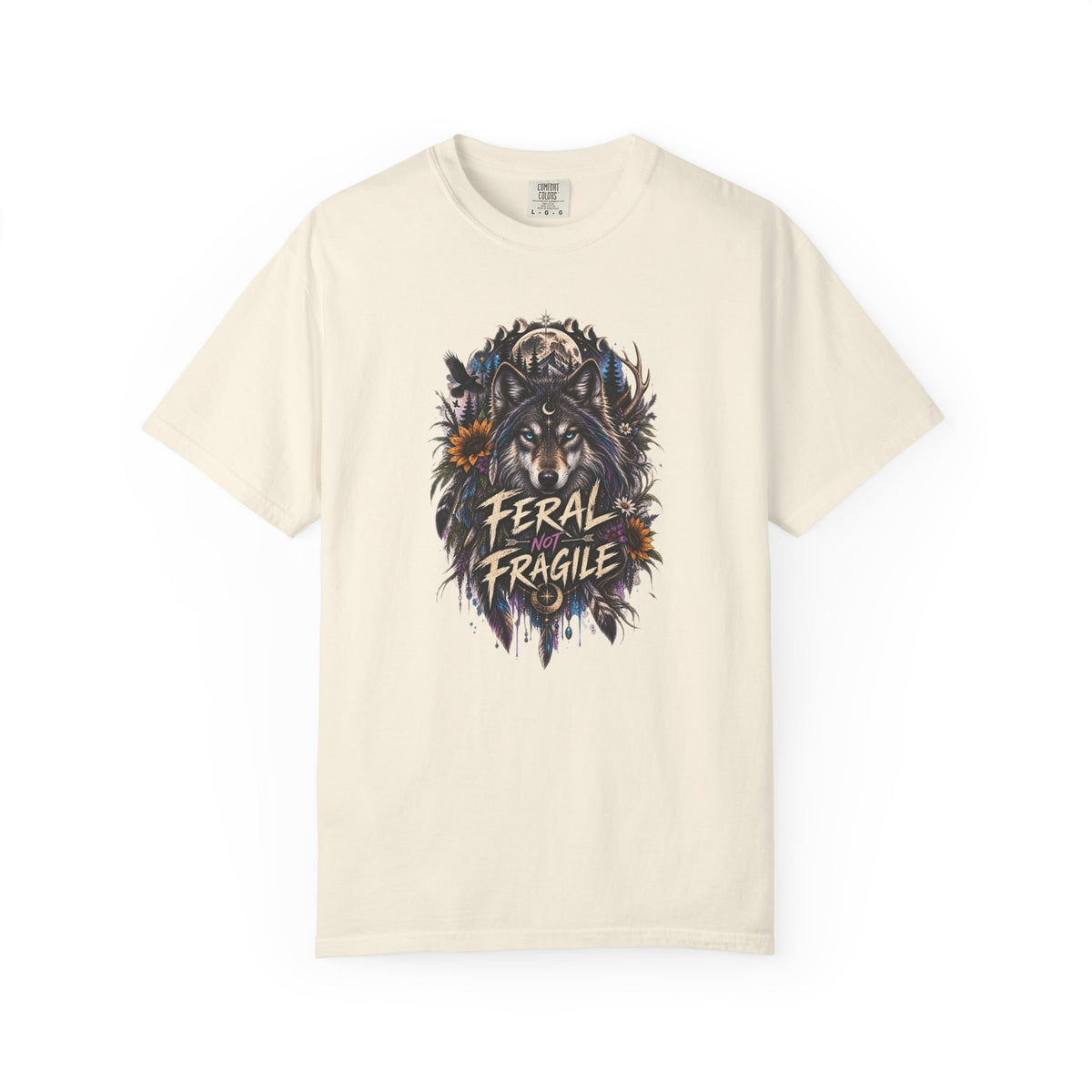 Feral Fragile Wolf T-Shirt — Vintage Wildlife Graphic Tee