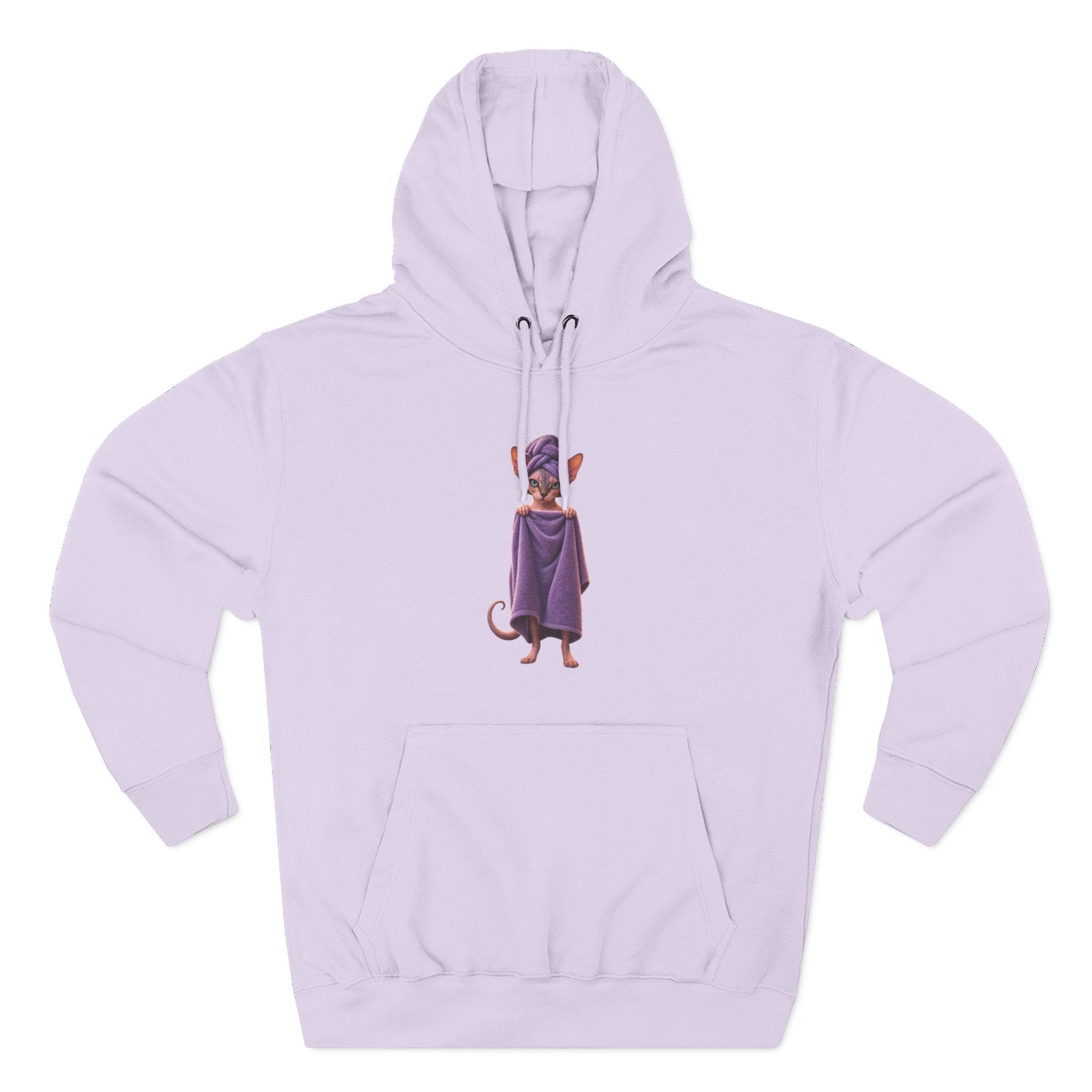 Funny Sphinx Cat fresh out of the shower hoodie