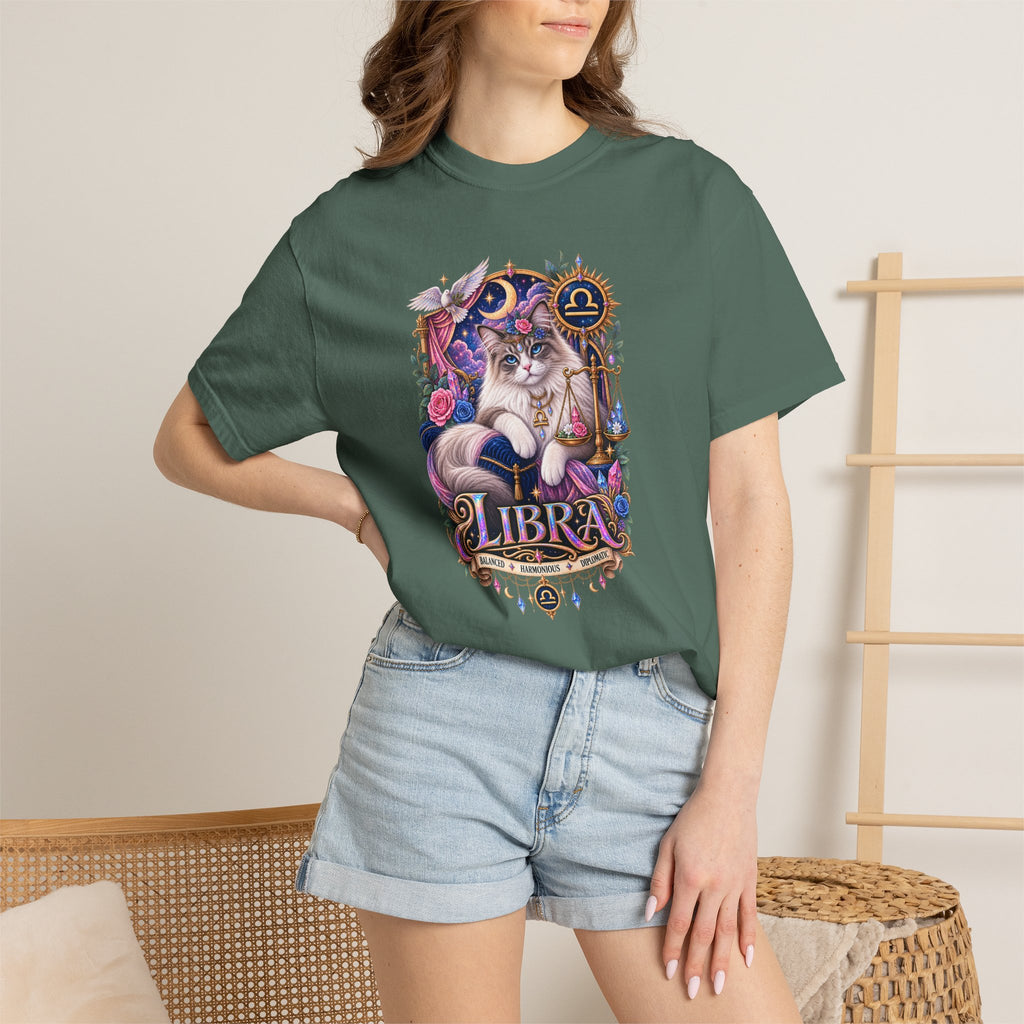 Libra Zodiac T-Shirt — Persian Celestial Scale Astrology Tee