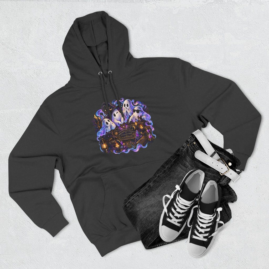Funny Ghosts with Spirit Board Hoodie — Halloween Ghosts & Haunted Night Pullover