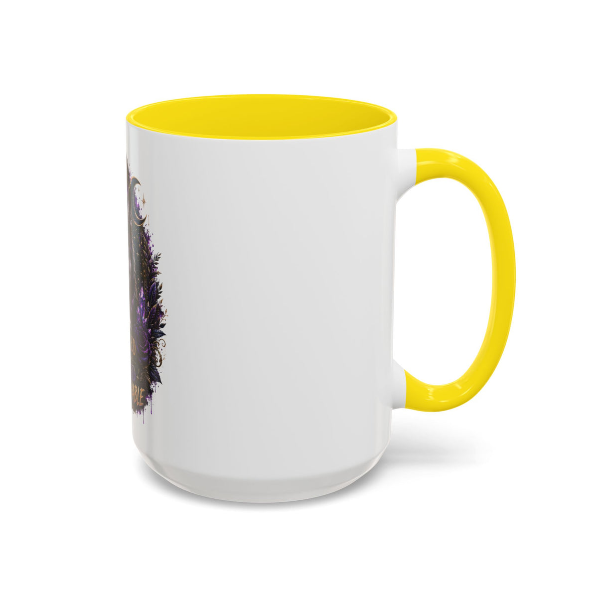 Protected, Guided & Unfuckwithable Wolf Coffee Mug — Spiritual Mystic Accent Mug (11/15oz)