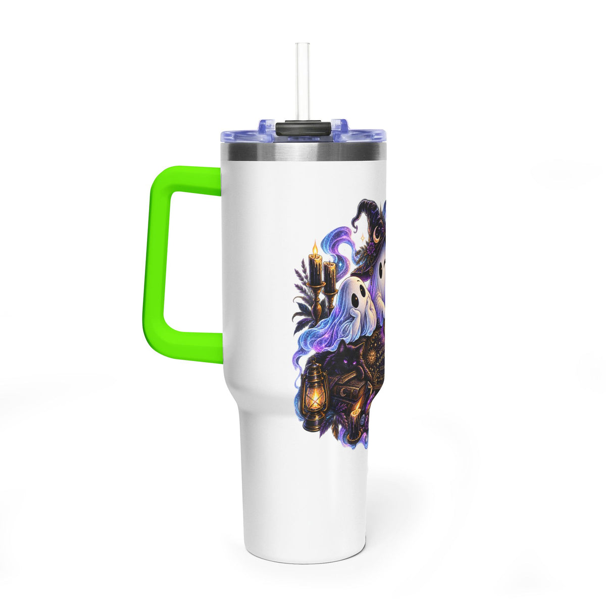 Ghost Crew 40oz Thermal Tumbler — Cute Halloween Ghosts Design