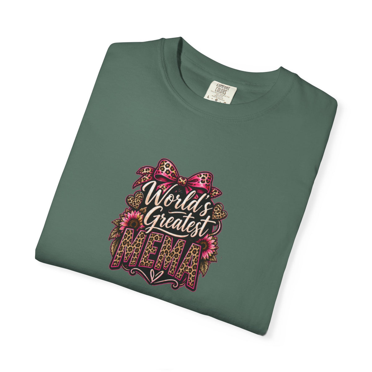 T-Shirt — "World's Greatest Mama" Floral Graphic Tee