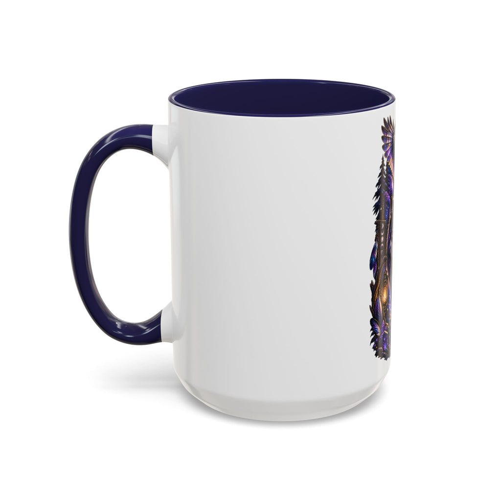 Guided by the Unseen Coffee Mug — Wolf & Owl Spirit Animal Accent Mug (11/15oz)