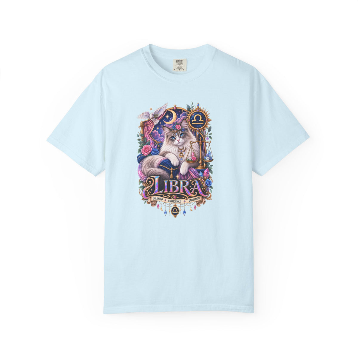 Libra Zodiac T-Shirt — Persian Celestial Scale Astrology Tee