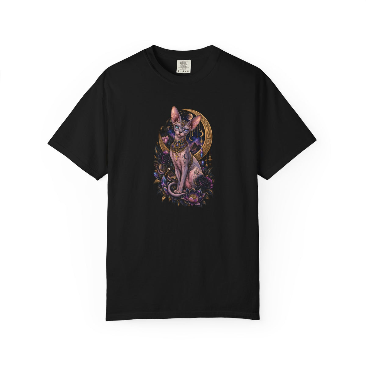 Egyptian Sphynx Moon cat Graphic T-Shirt