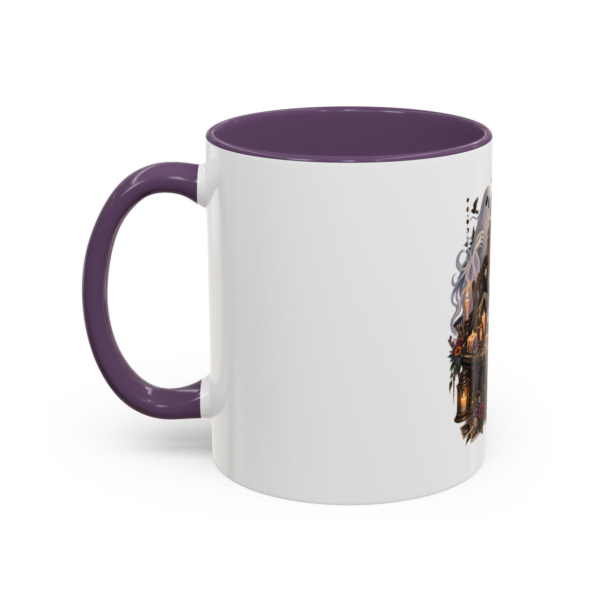 Witchy Halloween Coffee Mug – Spooky Seance Accent Mug (11/15oz)