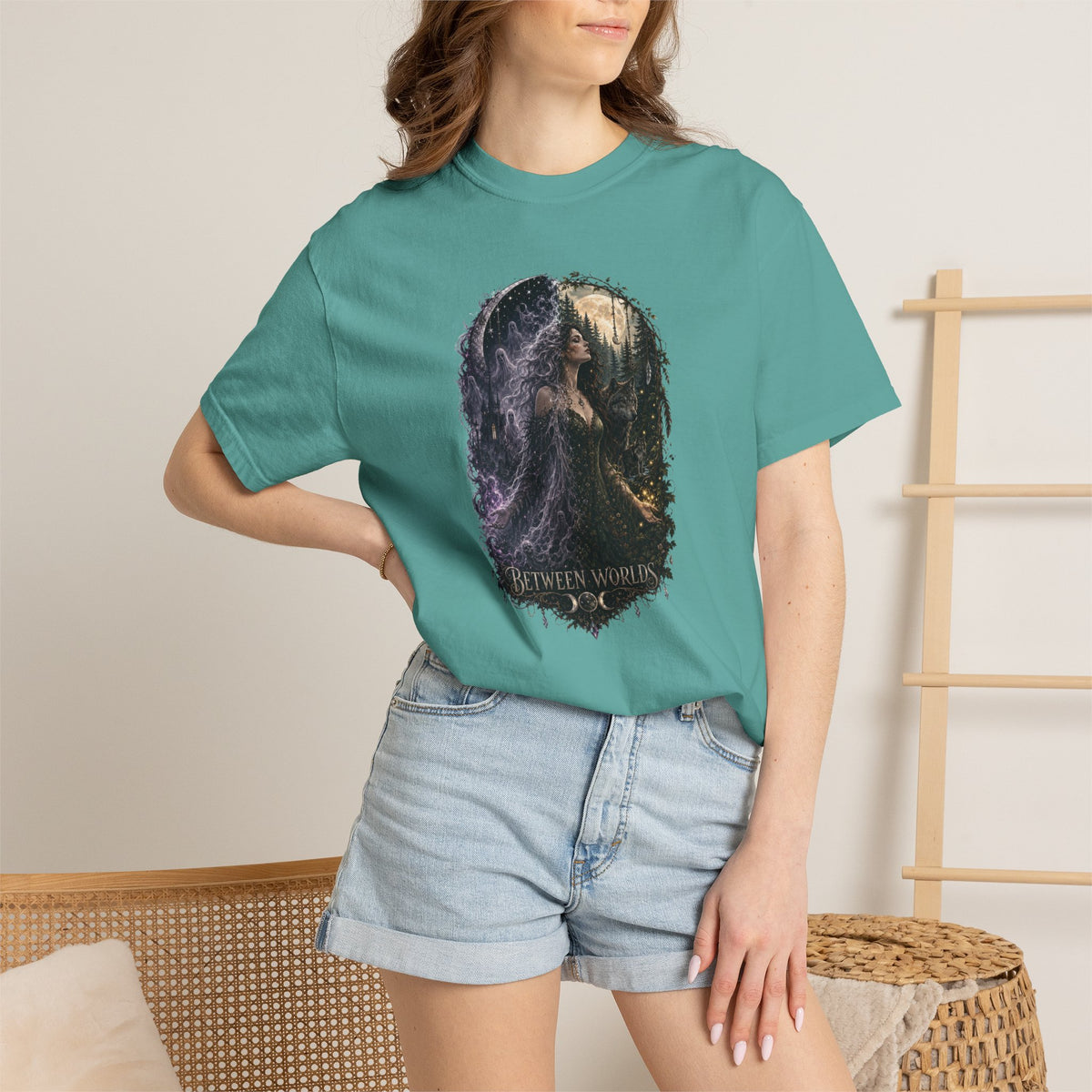 Fantasy Forest T-Shirt — "Between Worlds" Witchy Art Tee
