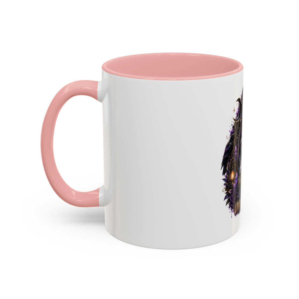 Protected, Guided & Unfuckwithable Wolf Coffee Mug — Spiritual Mystic Accent Mug (11/15oz)