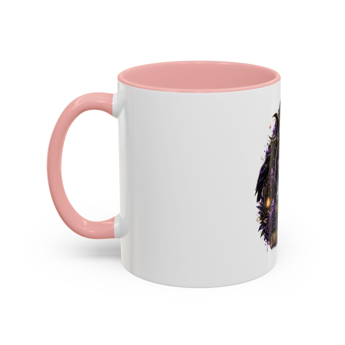 Protected, Guided & Unfuckwithable Wolf Coffee Mug — Spiritual Mystic Accent Mug (11/15oz)
